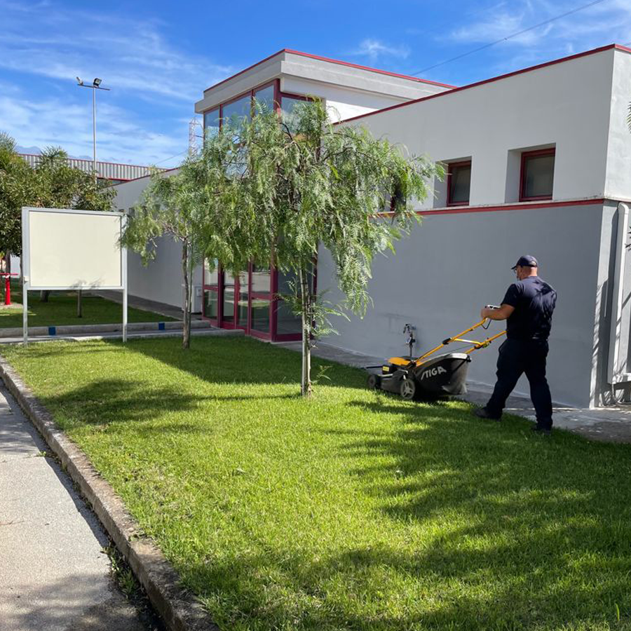 Manutenzione del verde impianto Jindal films Brindisi